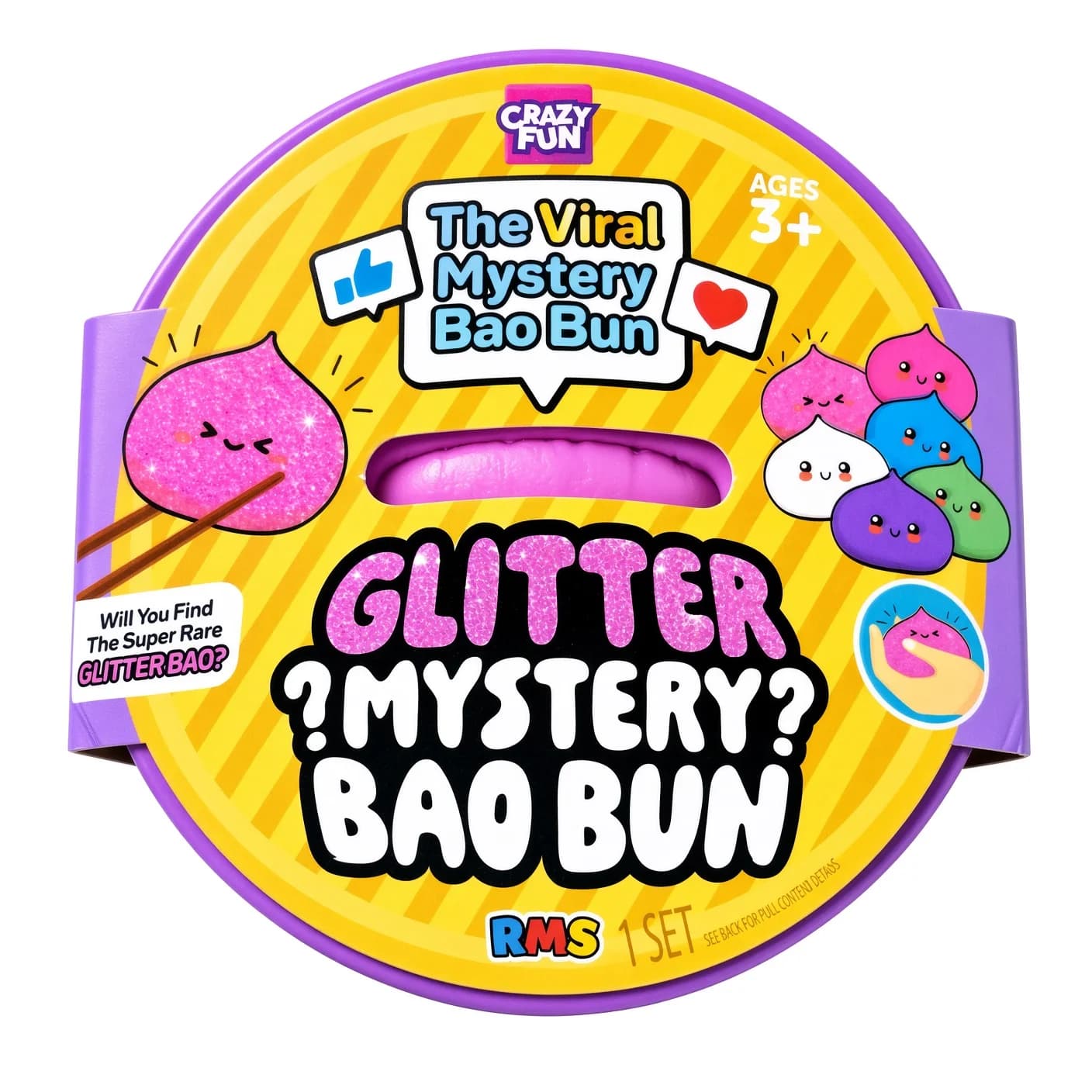 Pink Mystery Glitter Bao Bun – Rare Chase Mystery Dumpling